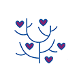 icon heart tree